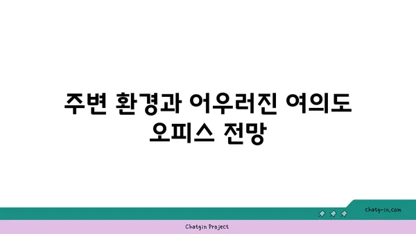 여의도 오피스의 전망 특징 및 분포