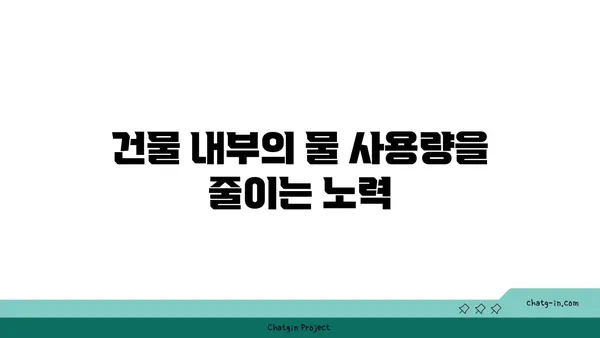 여의도 그린빌딩에서 수자원 관리