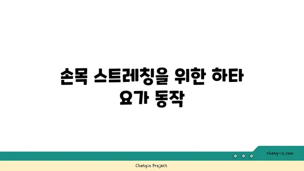 손목 통증 완화에 좋은 하타 요가 동작