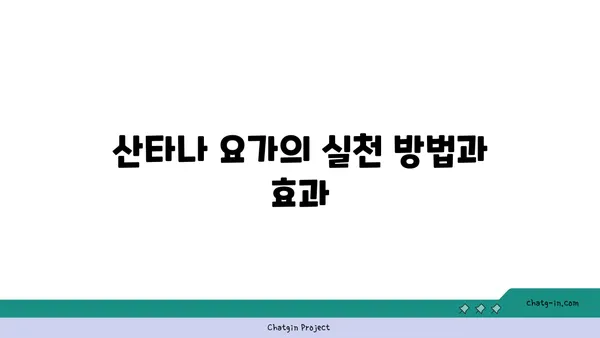 산타나 요가와 전통적인 수련 방식