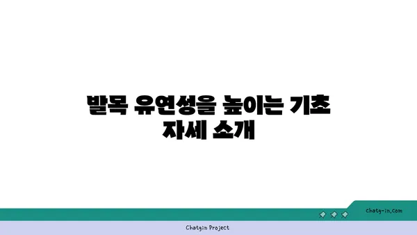 발목 유연성 강화를 위한 아이엔가 요가 스트레칭