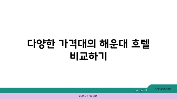 부산국제영화제 숙소 최적의 선택: 해운대 호텔 추천 가이드