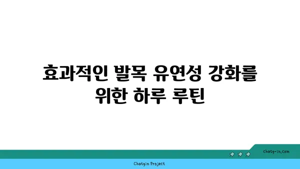 발목 유연성 강화를 위한 아이엔가 요가 스트레칭