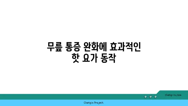 무릎 보호를 위한 핫 요가 자세