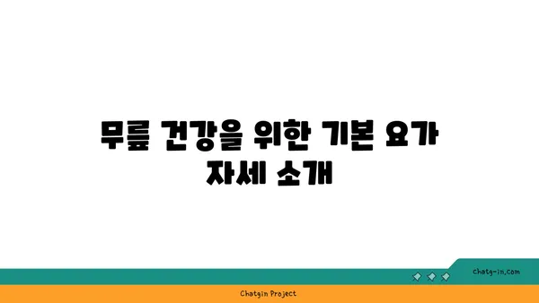무릎 관절 강화에 좋은 요가 스트레칭 추천
