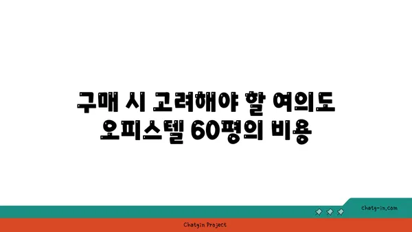 여의도 오피스텔 60평 임대 vs 구매: 확정적인 결정