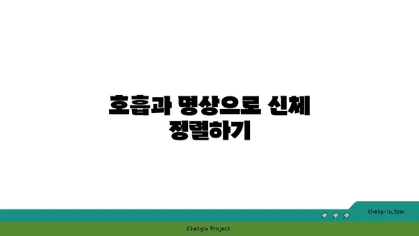 요가로 신체의 에너지 정렬하기