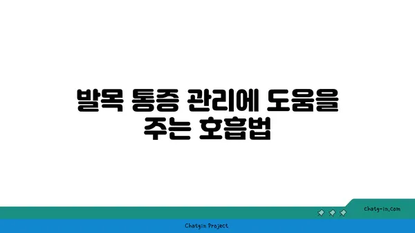 발목 통증 예방을 위한 아이엔가 요가 동작