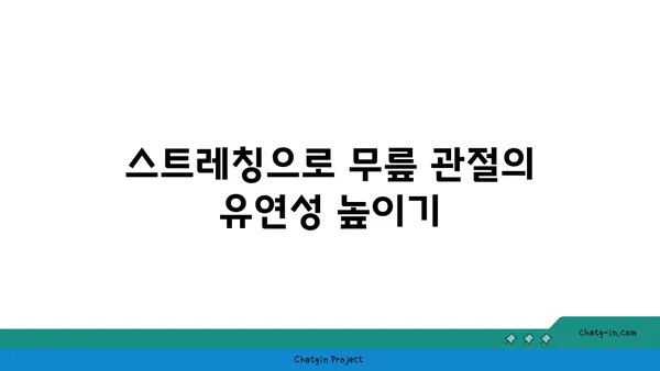 무릎 관절 강화에 좋은 요가 스트레칭 추천
