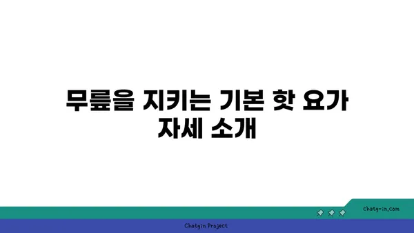 무릎 보호를 위한 핫 요가 자세