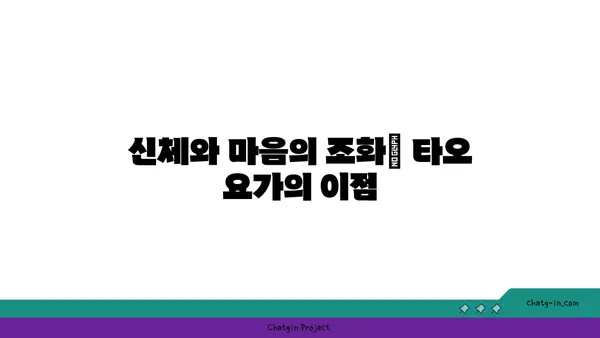 타오 요가와 중국 전통 수련의 조화