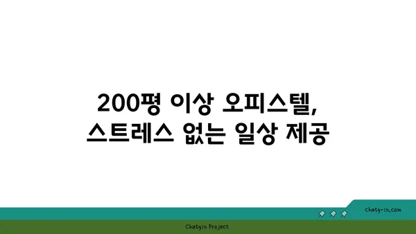 여의도의 공간적 우월성: 200평 이상 오피스텔에서 경험해보세요
