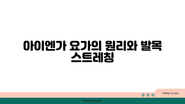 발목 유연성 강화를 위한 아이엔가 요가 스트레칭