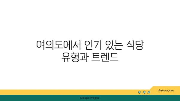 여의도 오피스 상권 특징과 식당 창업 정보