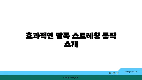 발목 통증 예방을 위한 빈야사 요가 스트레칭