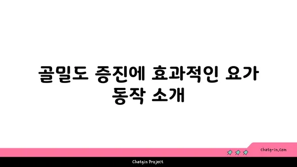 40대 여성을 위한 골밀도 유지 요가 동작