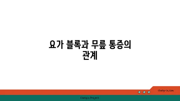 무릎 통증 완화를 위한 요가 도구 활용법