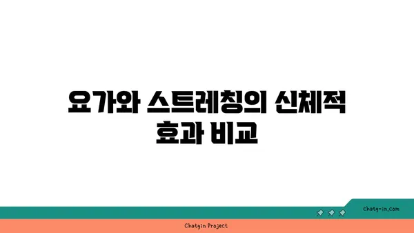 요가와 스트레칭의 차이점