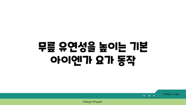 무릎 유연성 강화를 위한 아이엔가 요가 동작