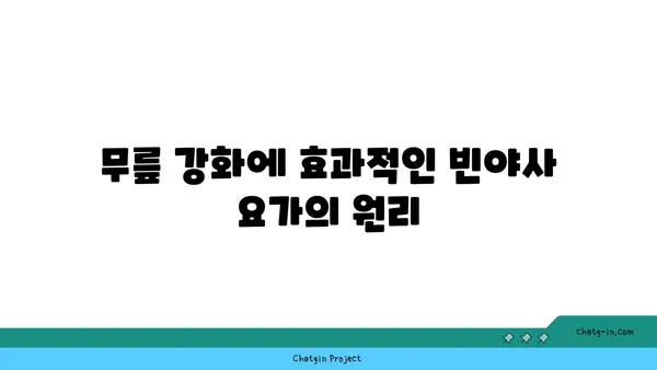 무릎 강화에 좋은 빈야사 요가 자세