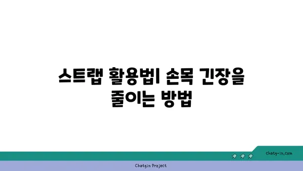 손목 통증 완화를 위한 요가 도구 사용법