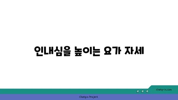 요가와 인내심의 관계