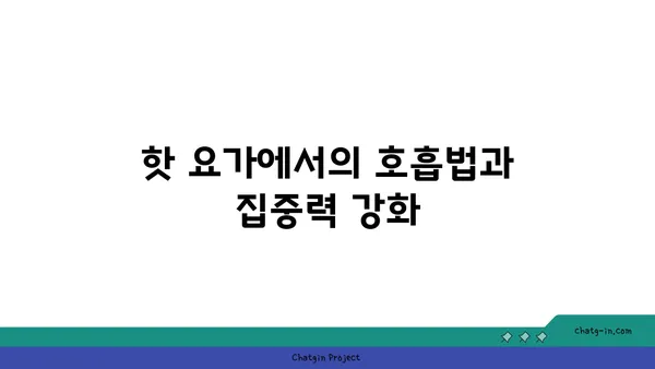 핫 요가와 그 독특한 환경의 장점