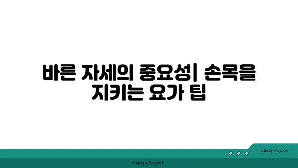 손목 관절 보호를 위한 요가 명상법