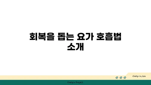 손목 부상 회복을 위한 빈야사 요가 루틴