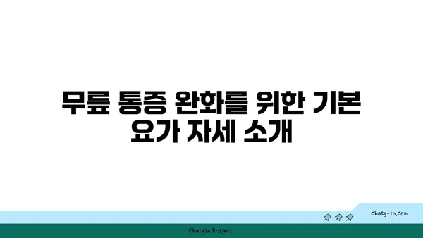 무릎 통증 예방 요가 명상법 추천