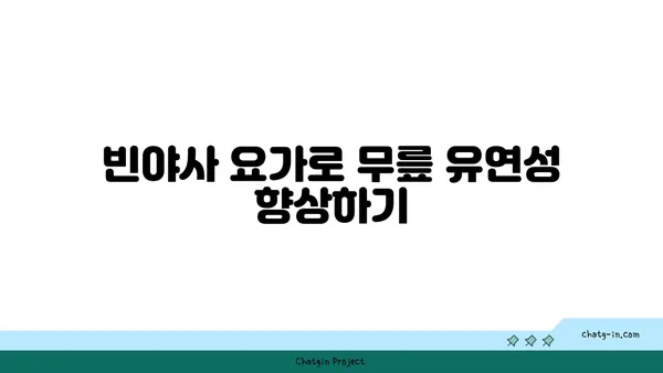 무릎 보호를 위한 빈야사 요가 스트레칭
