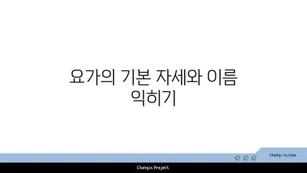 요가를 시작하기 위한 기본 가이드
