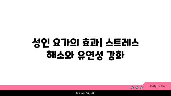 연령별 요가로 얻는 신체 유연성 효과