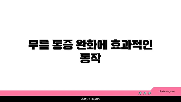 무릎 보호를 위한 요가 스트레칭 팁