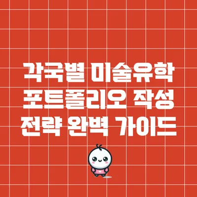 각국별 미술유학 포트폴리오 작성 전략 완벽 가이드