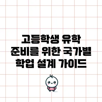 고등학생 유학 준비를 위한 국가별 학업 설계 가이드