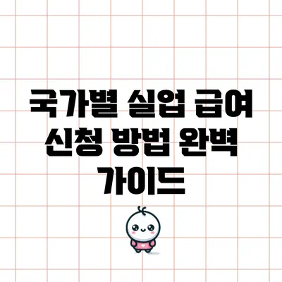 국가별 실업 급여 신청 방법 완벽 가이드