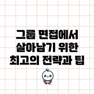 그룹 면접에서 살아남기 위한 최고의 전략과 팁