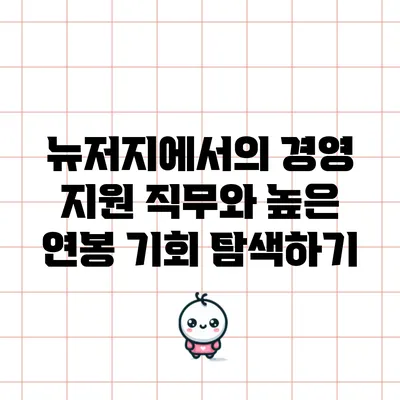 뉴저지에서의 경영 지원 직무와 높은 연봉 기회 탐색하기