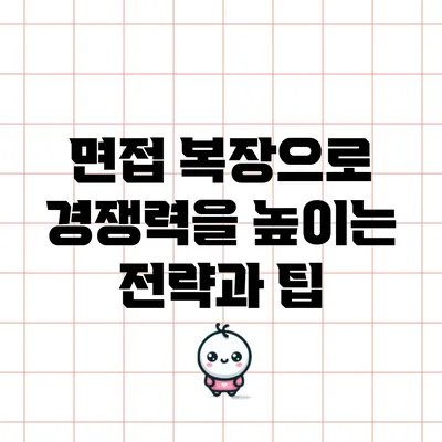 면접 복장으로 경쟁력을 높이는 전략과 팁
