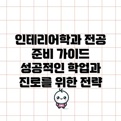 인테리어학과 전공 준비 가이드: 성공적인 학업과 진로를 위한 전략