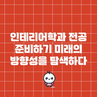 인테리어학과 전공 준비하기: 미래의 방향성을 탐색하다