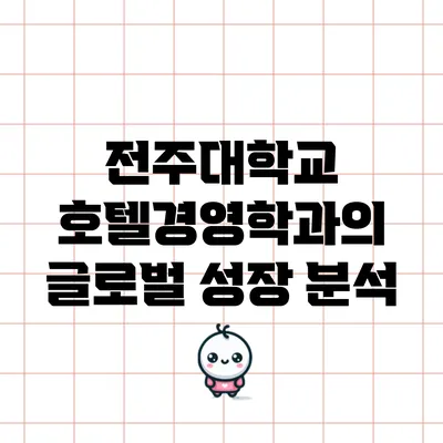 전주대학교 호텔경영학과의 글로벌 성장 분석