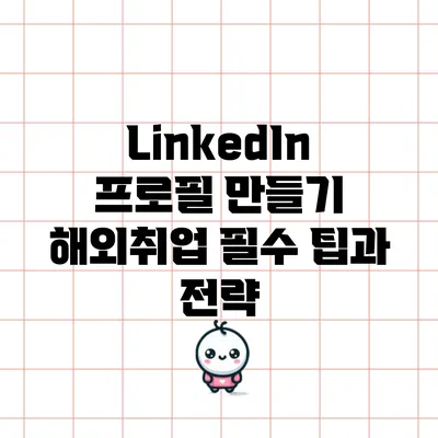 LinkedIn 프로필 만들기: 해외취업 필수 팁과 전략