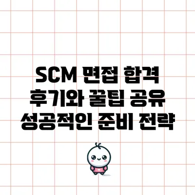 SCM 면접 합격 후기와 꿀팁 공유: 성공적인 준비 전략