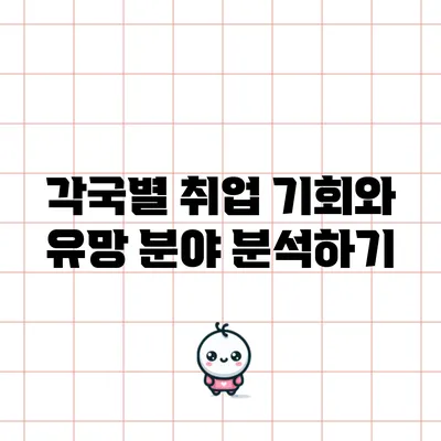 각국별 취업 기회와 유망 분야 분석하기