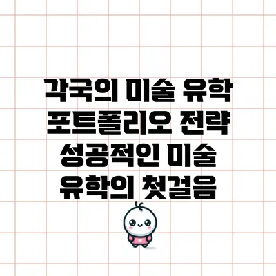 각국의 미술 유학 포트폴리오 전략: 성공적인 미술 유학의 첫걸음