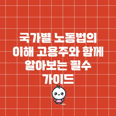 국가별 노동법의 이해: 고용주와 함께 알아보는 필수 가이드