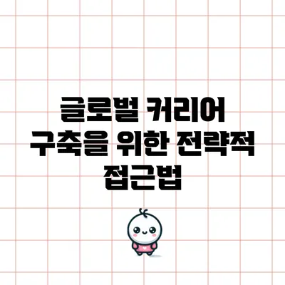 글로벌 커리어 구축을 위한 전략적 접근법