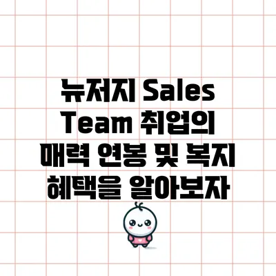 뉴저지 Sales Team 취업의 매력: 연봉 및 복지 혜택을 알아보자